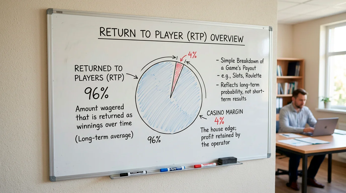 Return to player percentage explained across casino game types at UK operators
