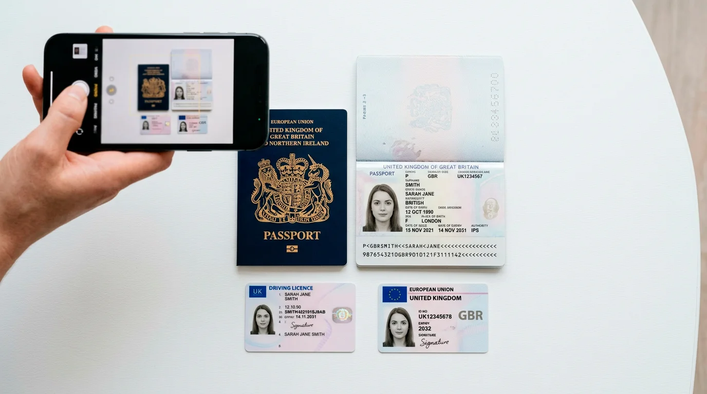KYC verification process at UK online casinos with identity document requirements