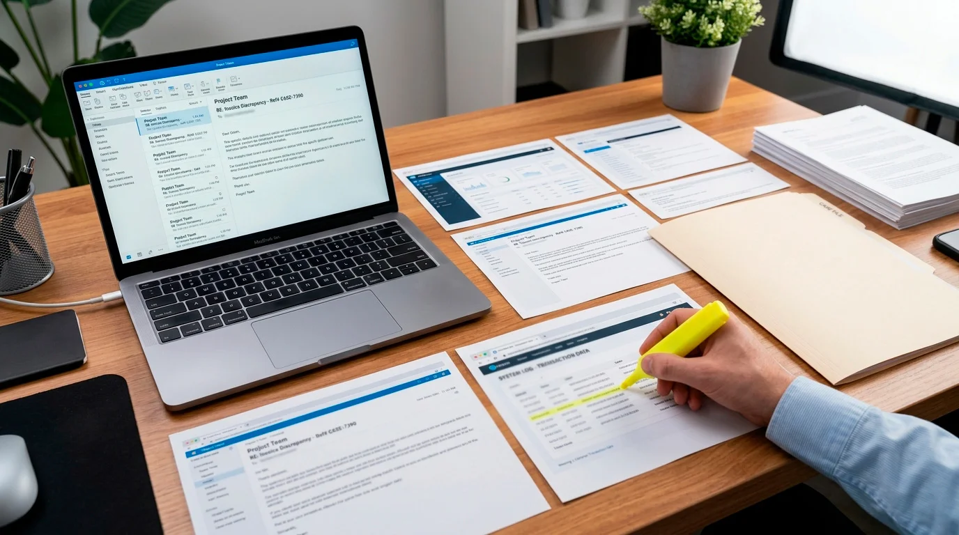 Player gathering evidence and documentation for a casino complaint