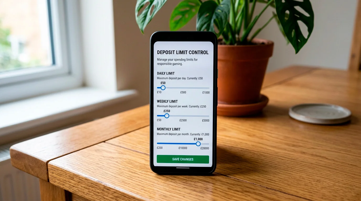 Deposit limit controls at UK online casinos for responsible bankroll management