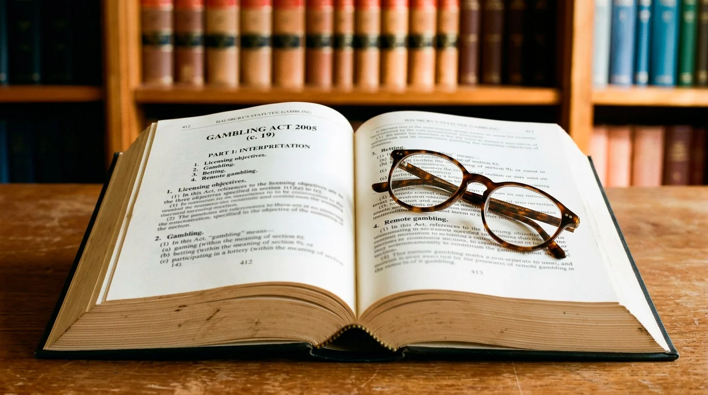 The Gambling Act 2005 document that established the UK's modern gambling regulatory framework
