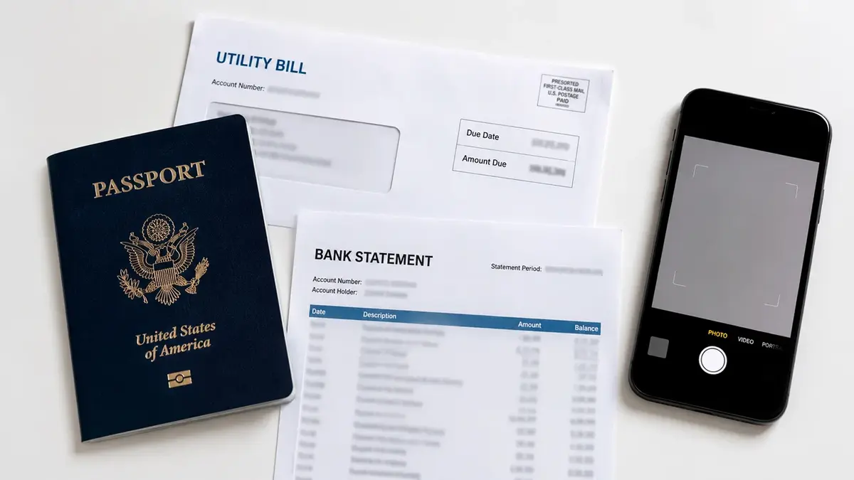 KYC identity verification document checklist for UK casino first withdrawal