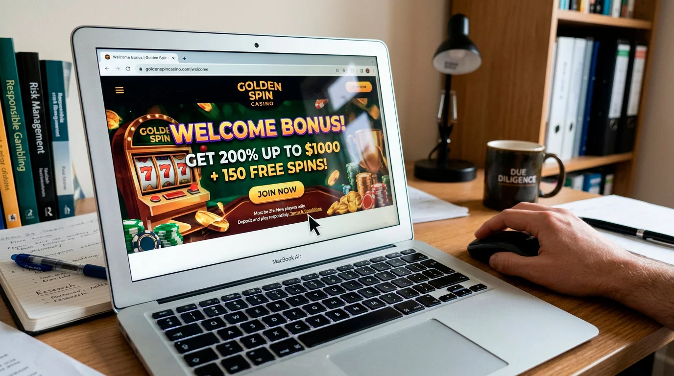 Close examination of promotional bonus terms at a newly launched UK casino