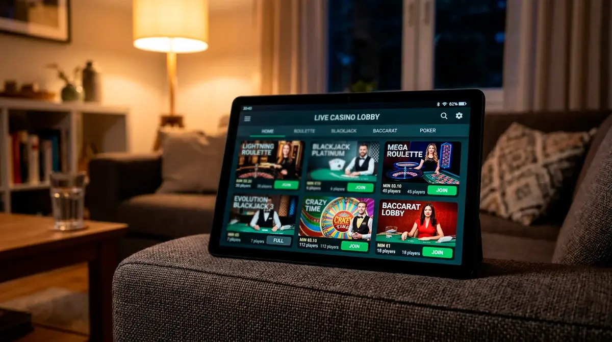 Key criteria for choosing a UK live casino platform including table limits and support