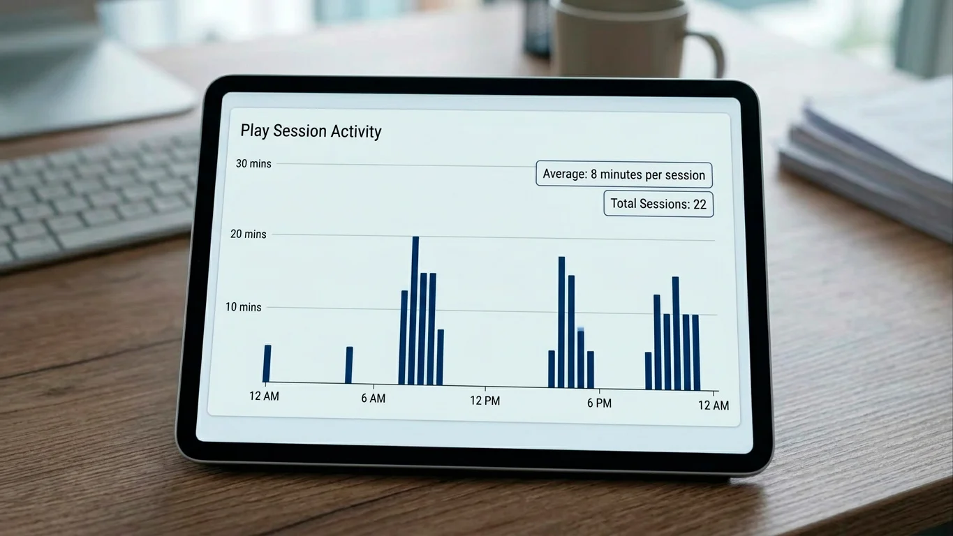 Visual showing typical mobile casino session patterns: shorter and more frequent