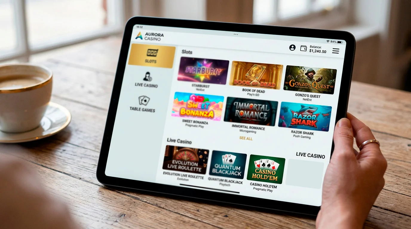 Reviewing the game selection at a newly launched UK casino site