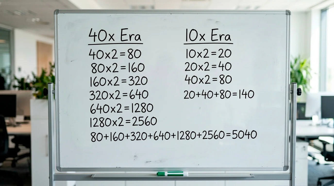Side-by-side comparison of bonus wagering calculations under old 40x and new 10x rules